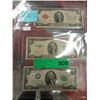 Image 1 : 3 USA $2 banknotes