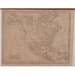 Old map interesting old times North America
