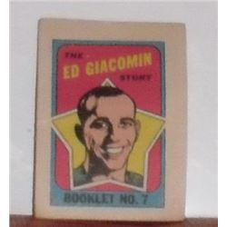 1971-1972 Vintage The Ed Giacomin Story Comic Booklet #7