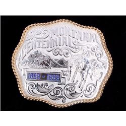 Montana Centennial Sterling Silver Belt Buckle