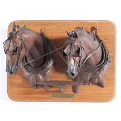 All Heart by J.C. Dye Horse Driving Team Bronze