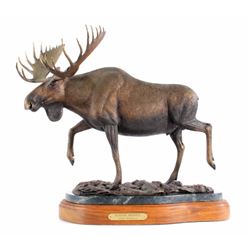 Alaskan Monarch by Robert Holshouser Moose Bronze