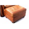 Image 4 : Leather Oversized Arm Chair & Ottoman