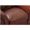 Image 8 : Leather Oversized Arm Chair & Ottoman