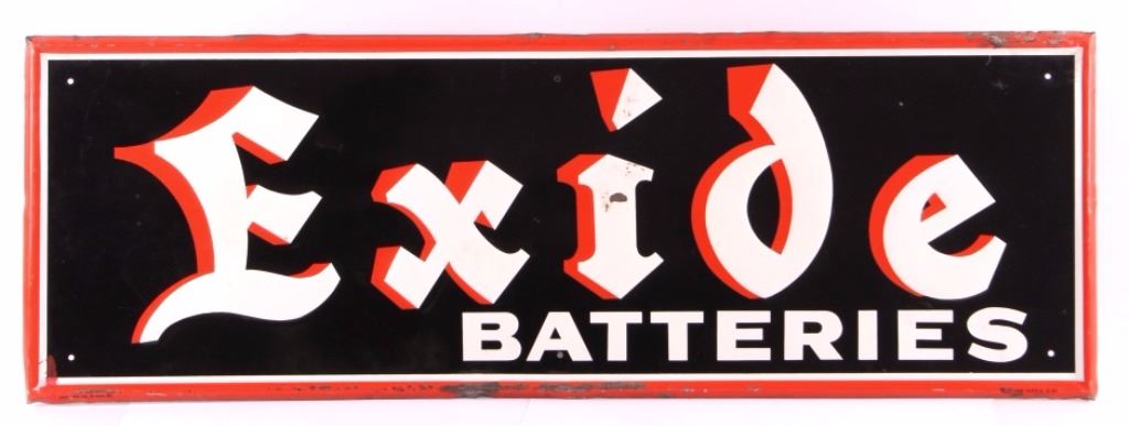 Exide Batteries Sign