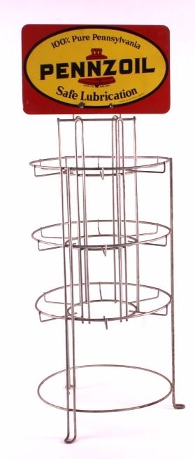 Pennzoil Service Station Oil Can Rack