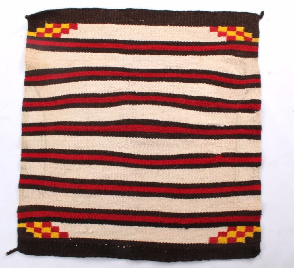 Navajo Chief Pattern Saddle Blanket c. 19001940