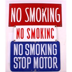 Early Vintage No Smoking Sign Collection
