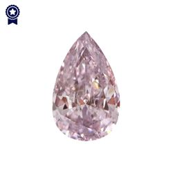 Fancy Purple Pink Pear Shape, I2 Clarity Diamond (0.21 Carat)
