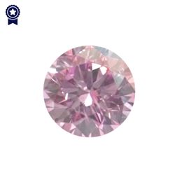 Fancy Pink Round Shape, I1 Clarity Diamond (.27 Carat) GIA Cert: 2165694221