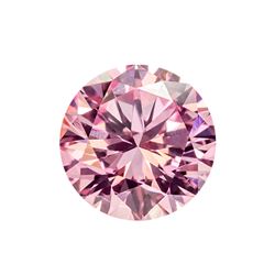 Fancy Purple Pink Round Shape, I2 Clarity Diamond (0.30 Carat)