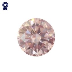 Fancy Light Pink Round Shape, SI2 Clarity Diamond (0.33 Carat) GIA Cert: 1152049746