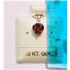 Image 2 : 10K GOLD GARNET (1.0ct) PENDANT