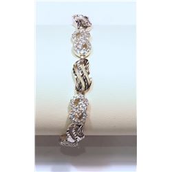 STERLING SILVER CUBIC ZIRCONIA BRACELET