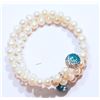 Image 2 : STERLING SILVER FRESHWATER PEARL (27.57g) BRACELET