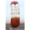 Image 1 : NATURAL FRESHWATER PEARL CARNELIAN BRACELET