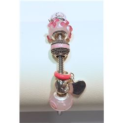 STERLING SILVER PANDORA STYLE BRACELET