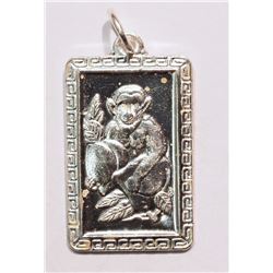STERLING SILVER ZODIAC SIGN MONKEY PENDANT