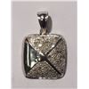 Image 1 : 925 STERLING SILVER & DIAMOND PENDANT W/ COA