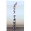 Image 1 : .925 SILVER SAPPHIRE BRACELET W/ COA