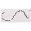 Image 2 : .925 SILVER SAPPHIRE BRACELET W/ COA