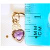 Image 2 : 14KT GOLD AMETHYST (0.45CT) PENDANT