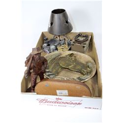 TRAY OF WESTERN COLLECTIBLES