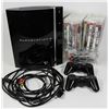 Image 1 : PS3 WITH 18 PS3 GAMES, 2 CONTROLLERS, & CORDS