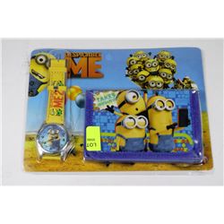 DESPICABLE ME WATCH & WALLET SET
