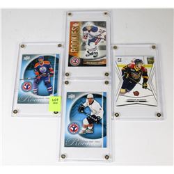OILERS ROOKIE CARDS X4