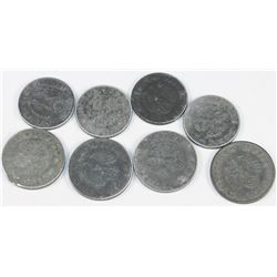 COLLECTION OF 8 NAZI COINS 1940-1943