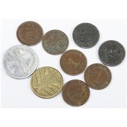 COLLECTION OF 10 ASSORTED GERMAN COINS 1904-1924