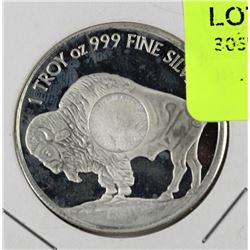 1 TROY OUNCE FINE SILVER BUFFALO/INDIAN HEAD COIN