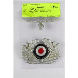 NAZI ARMY HAT PENDANTS