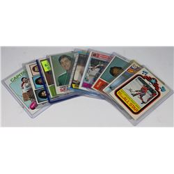 LOT OF 9 VINTAGE HOCKEY CARDS INCL. LAFLEUR,GAINEY