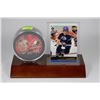 Image 1 : WAYNE GRETZKY COMMEMORATIVE PUCK &CARD DISPLAY