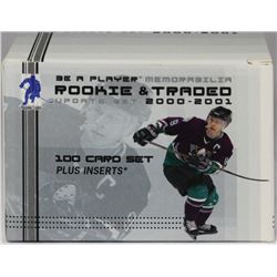 2000-2001 ROOKIE BE A PLAYER UPDATE  100 CARD SET