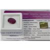 Image 1 : NATURAL RUBY 5.103 OVAL CUT WITH COA