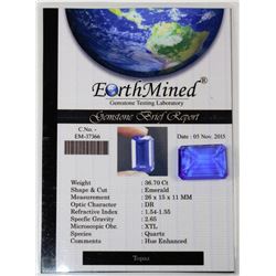 36.70CT TOPAZ HUE ENHANCED WITH COA