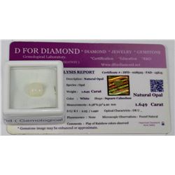 NATURAL OPAL 1.649CT WITH COA
