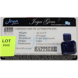 36.10CT COLOR ENHANCED SAPPHIRE