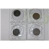 Image 1 : LOT OF 4 IMPERIAL RUSSINA 1 KOPEK COINS