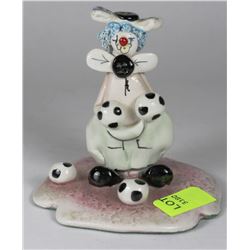 ZHOPAN CLOWN COLLECTIBLE FIGURINE "SIGNED" &