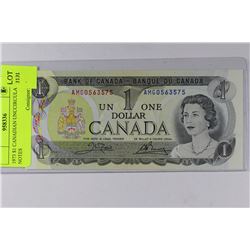 1973 $1 CANADIAN UNCIRCULATED NOTES