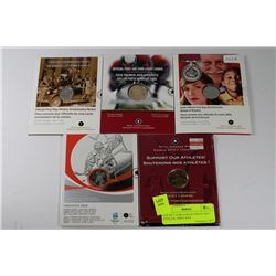 LOT OF 5 COIN COLLECTIBLES INCL. OFFICIAL FIRST D