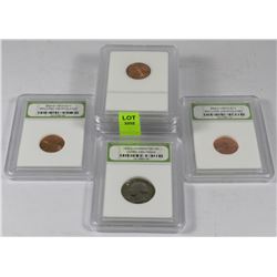 LOT OF 6 COINS INCL. LINCOLN 1 CENTS AND 1982-