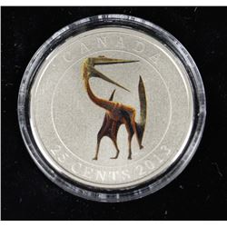 2013 25-CENT COLOURED COIN QUETZALCOATLUS