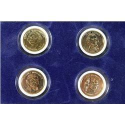 PRESIDENTIAL COINS SET,GOLD PLATED