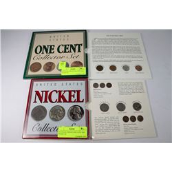 US COLLECTOR SET,ONE CENT AND NICKEL SET X2