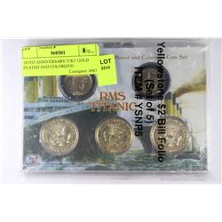 100TH ANNIVERSARY 24KT GOLD PLATED AND COLORIZED